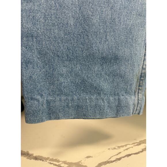 George Men's Light Wash Jeans Workwear HEMMED 38x28 - Picture 3 of 6